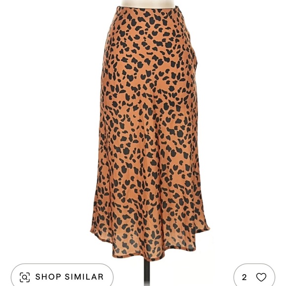 Urban Outfitters Animal Print Midi Skirt - Picture 2 of 7